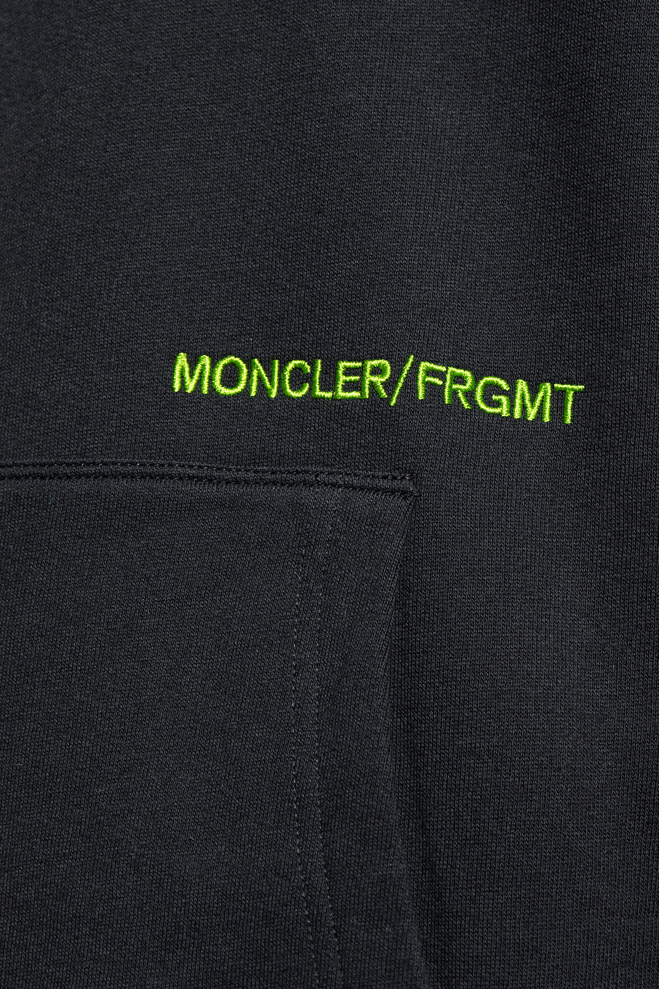 【関税&送料込】Moncler Genius Hoodie Moncler Genius 7 Moncler FRGMT Hiroshi Fujiwara Black Hoodie